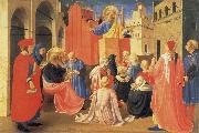 Fra Angelico The Hl. Petrus preaches USA oil painting artist